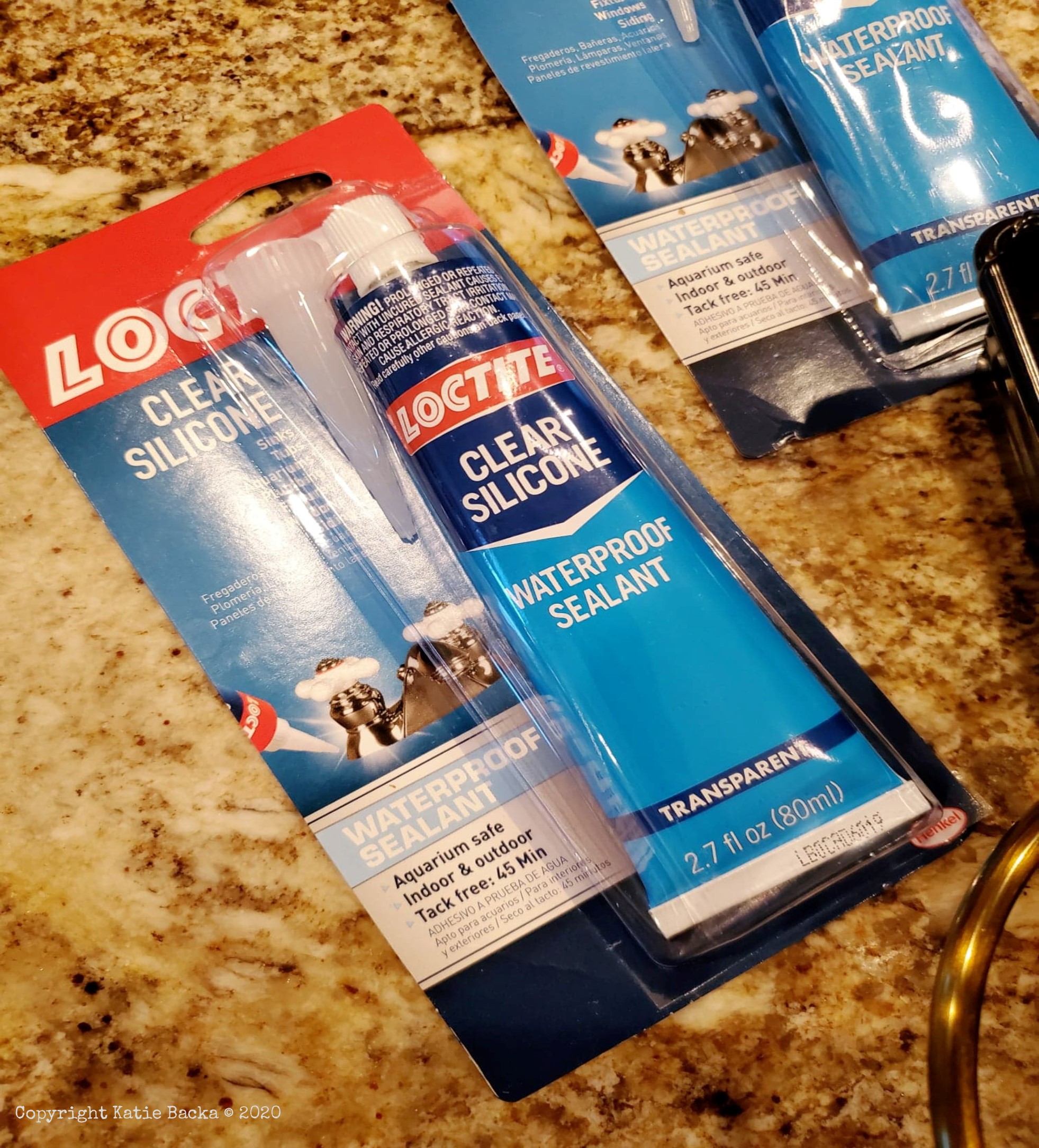 Silicone tubes on the kitchen counter